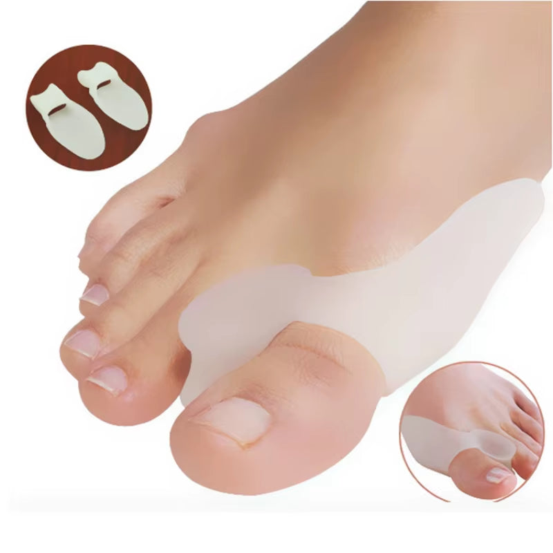 1Pair Professional Silicone Gel Bunion Big Toe Separator Spreader Eases Foot Pain Foot Hallux Valgus Correction Guard Cushion